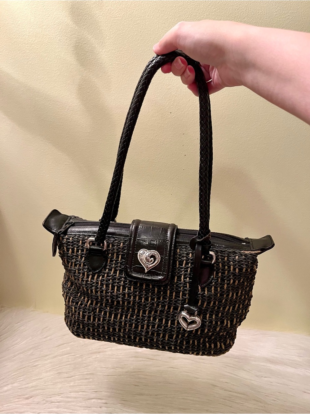 Brighton Vintage Woven Shoulder Bag